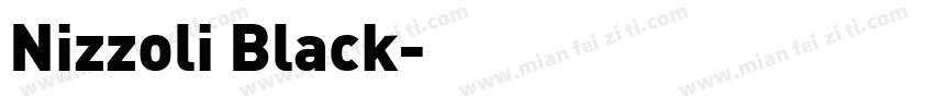 Nizzoli Black字体转换